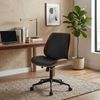 CLP Bürostuhl Ergonomisch Mitch, höhenverstellbarer Schreibtischstuhl,walnuss/schwarz schwarz Bild 3