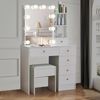 Schminktisch LED-Beleuchtung Spiegel Make-up Kosmetiktisch 3 Farben Helligkeit Bild 2