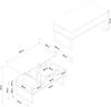 Couchtisch Rauli mit Hebeplatte und Stauraum 100x50x47 cm Marmoroptik, weiß [en. casa] Bild 4