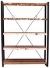 Bücherregal Retro 160x200x35 aus recyceltem Mangoholz Bild 2