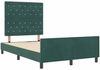 vidaXL Boxspringbett mit Kopfteil Dunkelgrün 120 x 200 cm Samt 3344864 Bild 5
