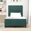 vidaXL Boxspringbett mit Kopfteil Dunkelgrün 120 x 200 cm Samt 3344864 Bild 3