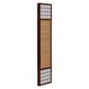 Holz Paravent 3 teilig Raumteiler Braun spanische Wand mit Bambus Faltbar Bild 4