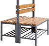 Garderobenbank doppelseitig mit Schuhrost 100 cm anthrazit Bild 4