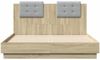 vidaXL Bettgestell mit Kopfteil Sonoma-Eiche 140x190 cm Holzwerkstoff 3209949 Bild 4