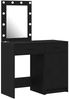 vidaXL Schminktisch 2 pcs Schwarz 50 x 41 x 135 cm Holzwerkstoff 3334237 Bild 2