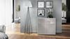 Vladon Sideboard Ben, Kommode mit 2 Türen und 2 Schubladen, Weiß matt/Sandgrau Hochglanz (79 x 74 x 36 cm) Bild 3