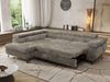 MKS Möbel 'Pablo L-Form' Ecksofa mit Schlaffunktion, verstellbare Kopfstützen, Grau, Cordstoff, ohne Topper, Links Bild 4