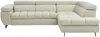 Vente-unique - NIACATO Sofa Samt Beige - B 204 cm x H 80 cm x L 274 cm Bild 3