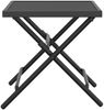 vidaXL Gartentisch Klappbar Anthrazit 38x38x38 cm Stahlgitter 362766 Bild 4
