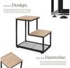 tectake Beistelltisch Halifax (1-St, 1 tlg), Repräsentativer Beistelltisch im trendigen Industrie-Design Bild 3
