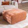 Bronx71 Hocker Maine Melierter Stoff Terrakotta Bild 2