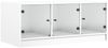 vidaXL Couchtisch mit Glastüren Weiß 102x50x42 cm 836413 Bild 2