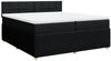 vidaXL Boxspringbett mit Matratze Schwarz 200x200 cm Stoff 3287565 Bild 2