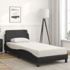 vidaXL Bett mit Matratze "Dover" Schwarz 80x200 cm Kunstleder 3208297 Bild 3