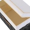 Faltbare Aufbewahrungsbox mit Deckel 38x25x25 cm 3-Stück Schwarz Bild 5