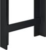 Bartisch Danderyd 120x60x106 cm mit 3 Ablagefächern Schwarz/Eiche, dunkel [en. casa] Bild 4