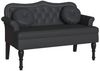 vidaXL Chesterfield Bank Schwarz 120,5 x 65 x 75 cm Kunstleder 42019284 Bild 2
