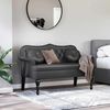 vidaXL Chesterfield Bank Schwarz 120,5 x 65 x 75 cm Kunstleder 42019284 Bild 3