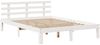 Doppelbett, Bettgestell Modernen mit Kopfteil ohne Matratze Weiß 150x200 cm d1023e Bild 5