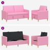 vidaXL Sofa Set mit Stauraum 2 pcs Rosa Polyester 3429188 Bild 4