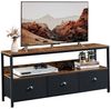 GarveeMore TV-Schrank 55 Zoll, mit Schubladen und Regalen,120x57x30 cm Bild 4