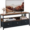 GarveeMore TV-Schrank 55 Zoll, mit Schubladen und Regalen,120x57x30 cm Bild 5