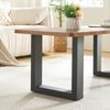Tischgestell 2er Set Makers Stahl 43x30 cm Schwarz [en. casa] Bild 2