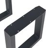 Tischgestell 2er Set Makers Stahl 43x30 cm Schwarz [en. casa] Bild 5