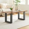 Tischgestell 2er Set Makers Stahl 43x30 cm Schwarz [en. casa] Bild 3