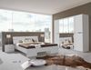 Komplettschlafzimmer >Anna< in WEISS - 509x208x210cm (BxHxT) Bild 1