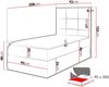 Boxspringbett 'Minvan 2' rechts grau 90x200 cm Bild 4
