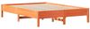 vidaXL Massivholzbett ohne Matratze Wachsbraun 120x200 cm Kiefernholz 3301715 Bild 5