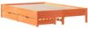 vidaXL Massivholzbett ohne Matratze Wachsbraun 120x200 cm Kiefernholz 3301715 Bild 3