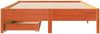 vidaXL Massivholzbett ohne Matratze Wachsbraun 120x200 cm Kiefernholz 3301715 Bild 4