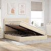 vidaXL Aufbewahrungsbett mit Matratze Creme 160 x 200 cm Polyester 3371794 Bild 4