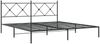 vidaXL Bettgestell mit Kopfteil Metall Schwarz 183x213 cm 376507 Bild 3