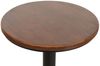 Bartisch HWC-N20, Bistrotisch Thekentisch, höhenverstellbar drehbar Fußablage Industrial Massiv-Holz Ø 61 cm ~ braun Bild 5