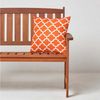 Homescapes Dekokissen Gartenkissen Nola geometrisch 2er-Set Outdoor Kissen orange gemustert Bild 2