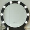 HOME DELUXE Schminktisch mit Spiegel und LED-Beleuchtung MIRANDA - Schwarz Bild 2