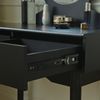 HOME DELUXE Schminktisch mit Spiegel und LED-Beleuchtung MIRANDA - Schwarz Bild 4