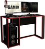 HTI-Living Gamingtisch Gaming Schreibtisch Schwarz/Rot (Stück, 1-St, 1 Schreibtisch ohne Dekoration), Computertisch Büromöbel Bild 2