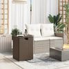 vidaXL Propan-Tank-Verstecktisch Braun 40x40x60 cm Poly Rattan 366295 Bild 3