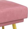 vidaXL Doppellagige Bank Rosa 120 x 45 x 46 cm Samt 42038589 Bild 5