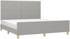 vidaXL Polsterbett mit hohem Kopfteil Stoff Hellgrau 160x200 cm Bild 3