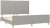 vidaXL Polsterbett mit hohem Kopfteil Stoff Hellgrau 160x200 cm Bild 4