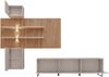 Wohnwand Gusto PW A in Kaschmir und Artrisan mit Streifenaufdrück Wandpaneel 280 x 200 x 45 Bild 3