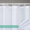Furlinic Duschvorhang 180x200 Anti-Schimmel Wasserdicht und Waschbar Weiß Grün Bild 2