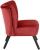 Sessel Kadisha Bezug Samtvelours Buche schwarz lackiert / ziegel 21119 Bild 2