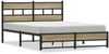 vidaXL Metallbett ohne Matratze Sonoma-Eiche 160x200 cm 4017275 Bild 2